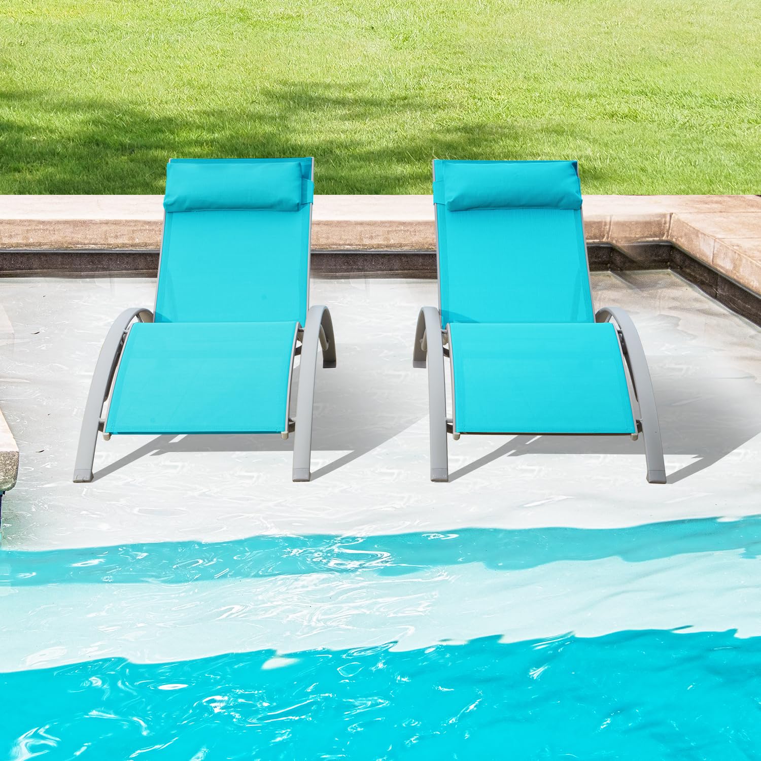 Deck Chair Lounger - Alüminyum Açık Hava Şezlongları Her Hava