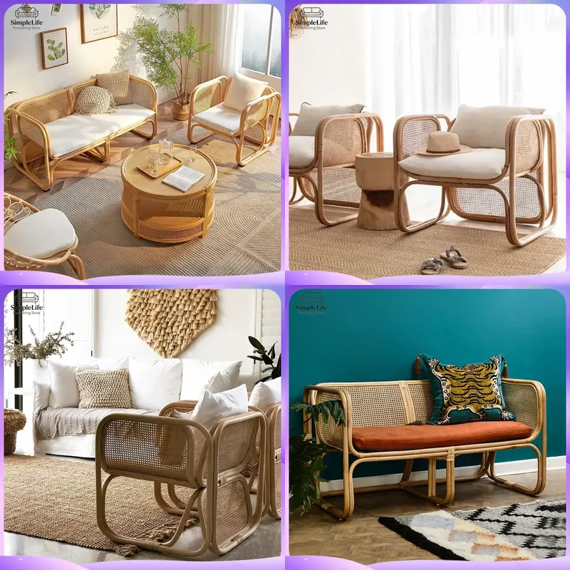 Outdoor Furniture Japanese Style - Japon Tarzı Rattan Açık Hava Kanepe