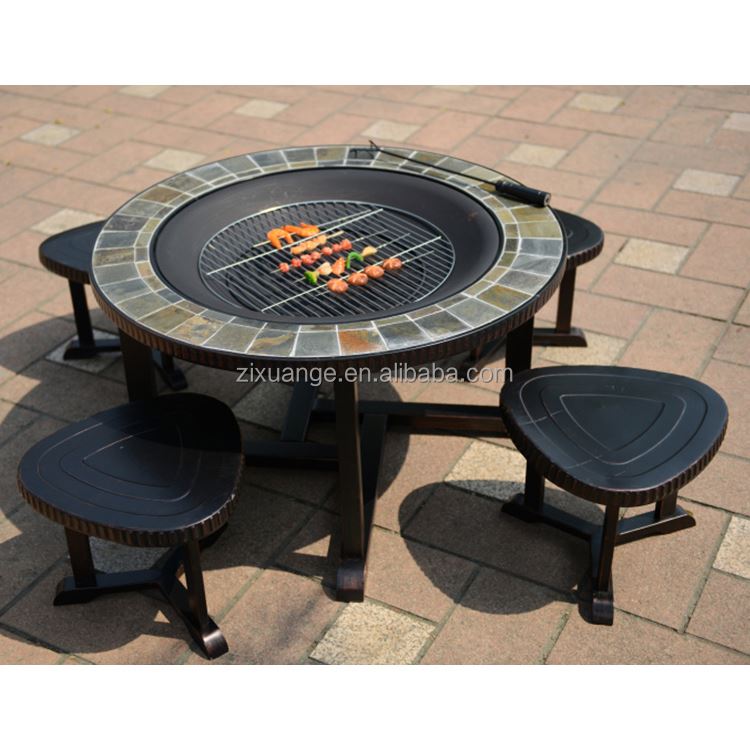 Outdoor Furniture Fire Table - Dış Mekan Bahçe Veranda Su Geçirmez