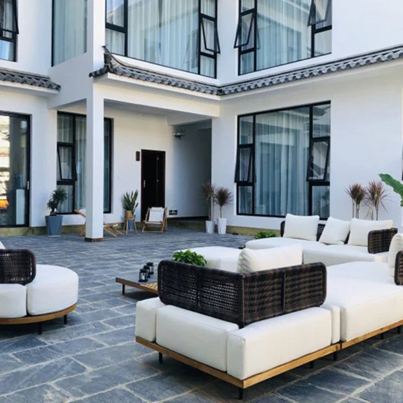 Outdoor Furniture Japanese Style - Japon Tarzı Sadelik Tik Bahçe Kanepeleri