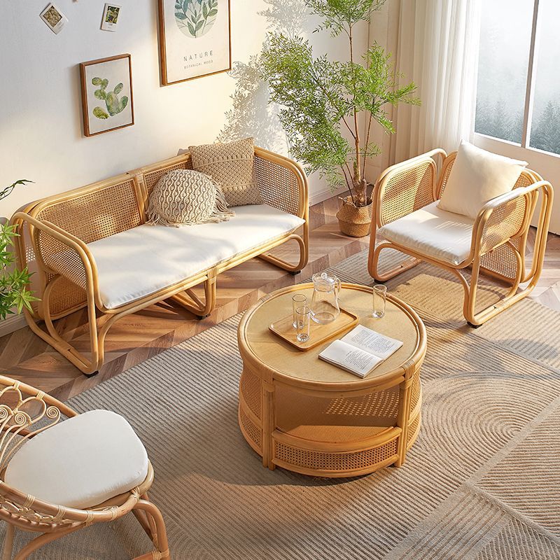 Outdoor Furniture Japanese Style - Japon Rattan Kanepe Kombinasyonu Endonezya Açık