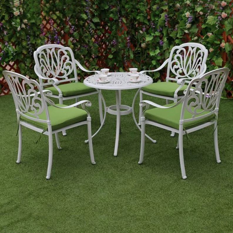 Outdoor Furniture Fire Table - Bahçe Seti Döküm Alüminyum Dış Mekan
