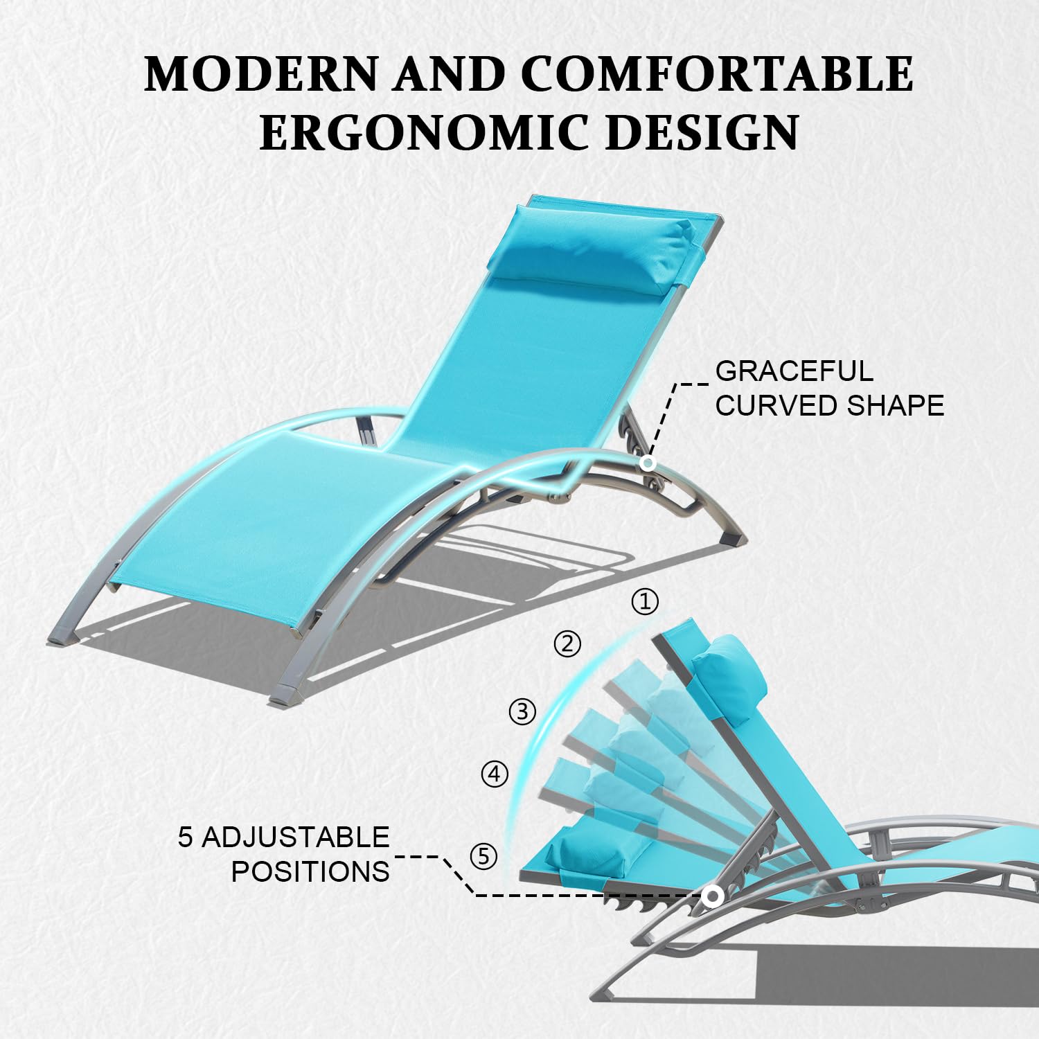 Alüminyum Açık Hava Şezlonglar - Deck Chair Lounger incelemesi ve fiyatı