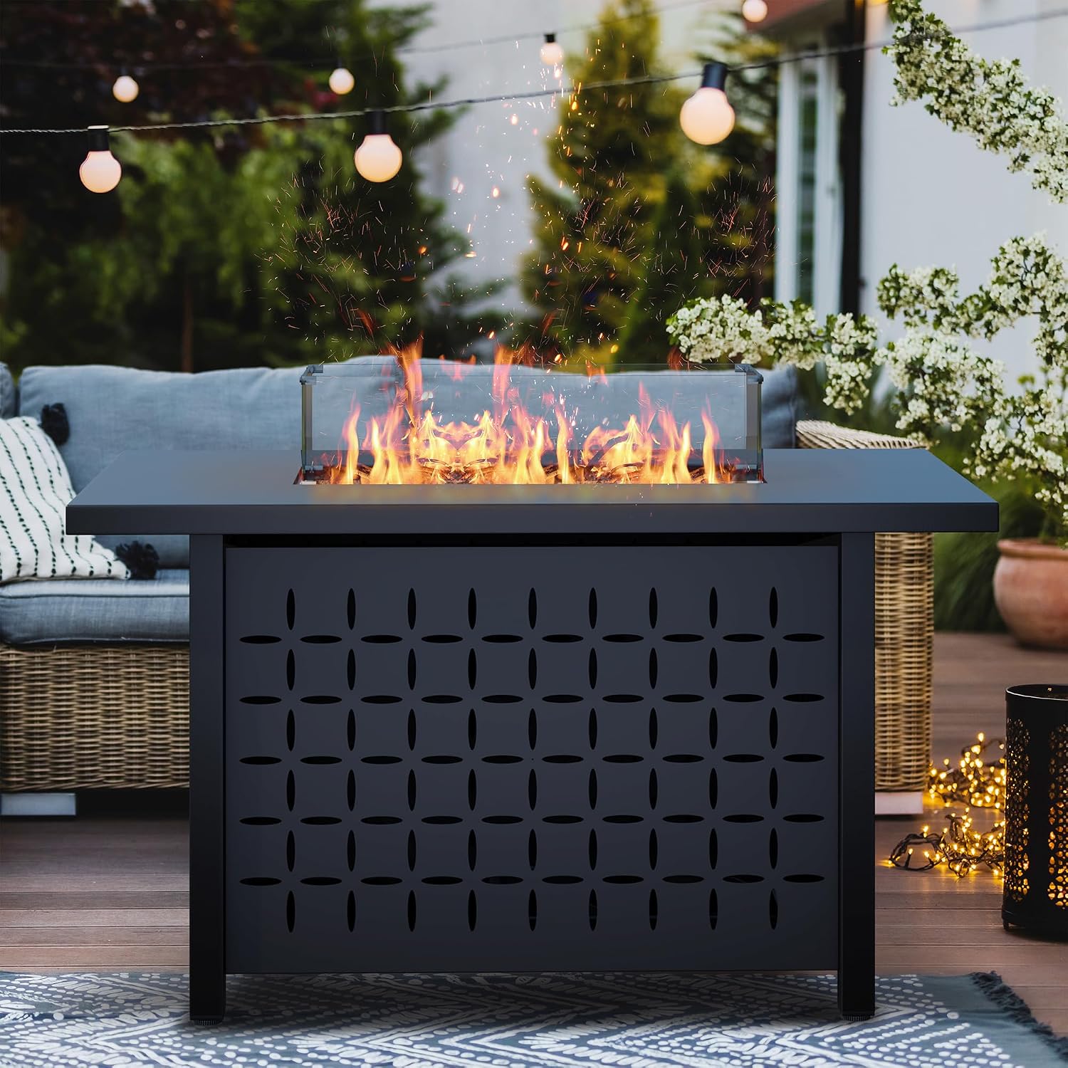 8 Parçalı Bahçe Mobilya Seti,  - Outdoor Furniture Fire Table incelemesi ve fiyatı