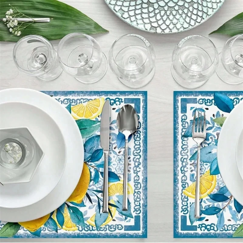 4 Adet Suluboya Mavi Çiçek Lim - Outdoor Furniture Dining incelemesi ve fiyatı