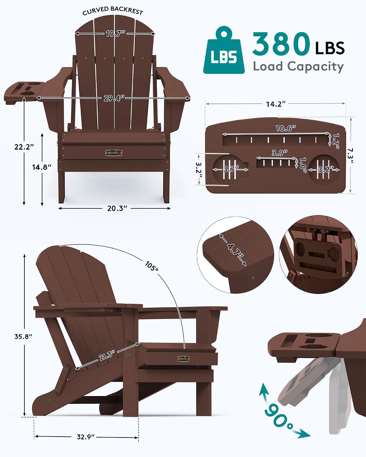 Katlanır Adirondack Sandalye S - Outdoor Furniture Set With Fire Pit incelemesi ve fiyatı