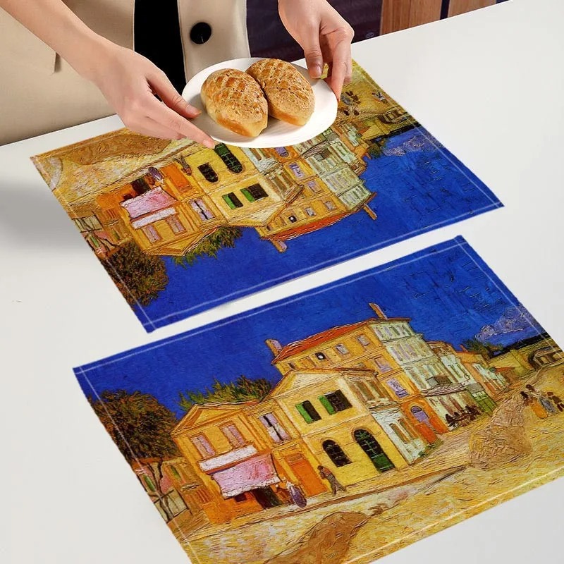 Van Gogh Sanat Stili Servis Al - Outdoor Furniture Dining incelemesi ve fiyatı