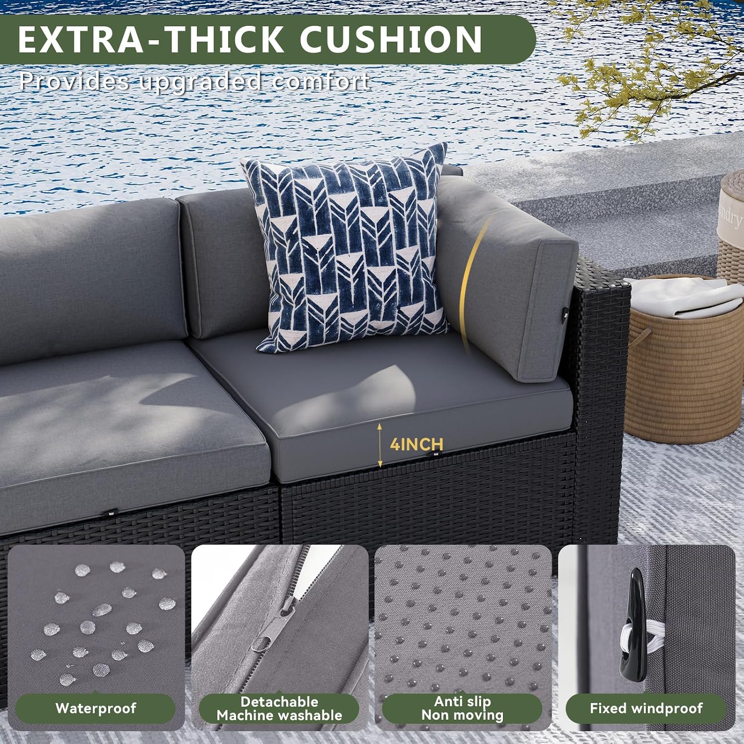 8 Parçalı Bahçe Mobilya Seti 4 - Outdoor Furniture Set With Fire Pit incelemesi ve fiyatı