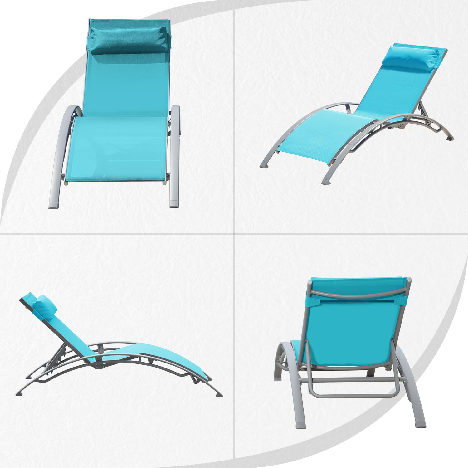 Ayarlanabilir Alüminyum Açık H - Deck Chair Lounger incelemesi ve fiyatı