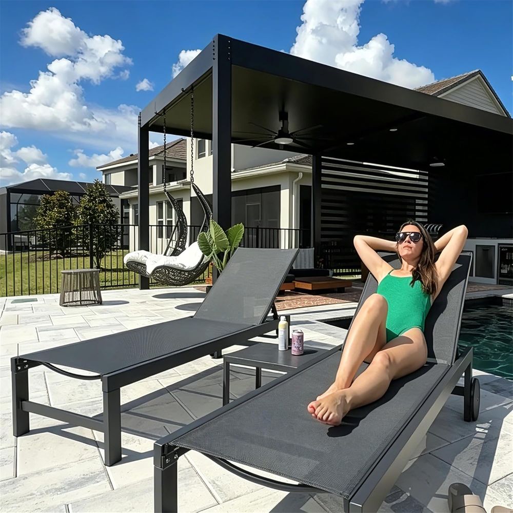 Tekerlekli Havuz Şezlong Seti, - Deck Chair Lounger incelemesi ve fiyatı