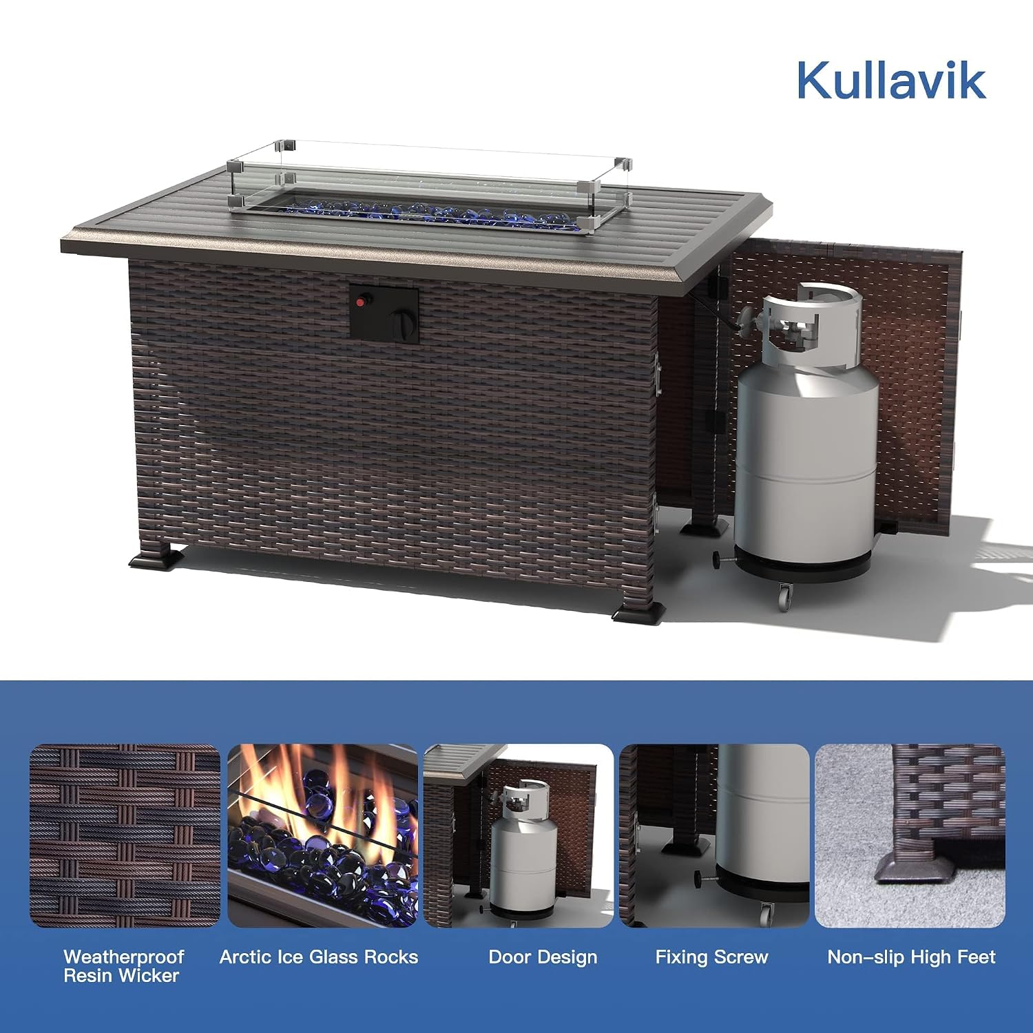 11 Parçalı Dış Mekan Veranda M - Outdoor Furniture Set With Fire Pit incelemesi ve fiyatı