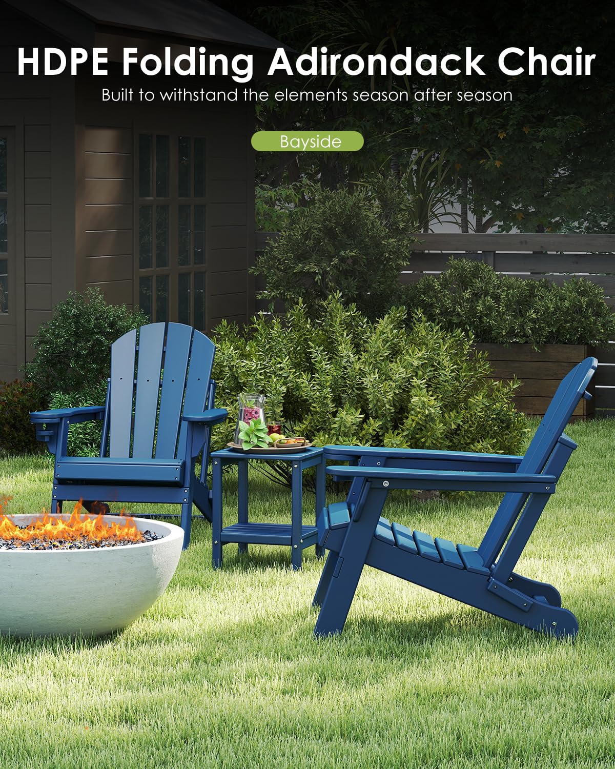 Sandalye Seti 2, Katlanabilir, - Outdoor Furniture Set With Fire Pit incelemesi ve fiyatı