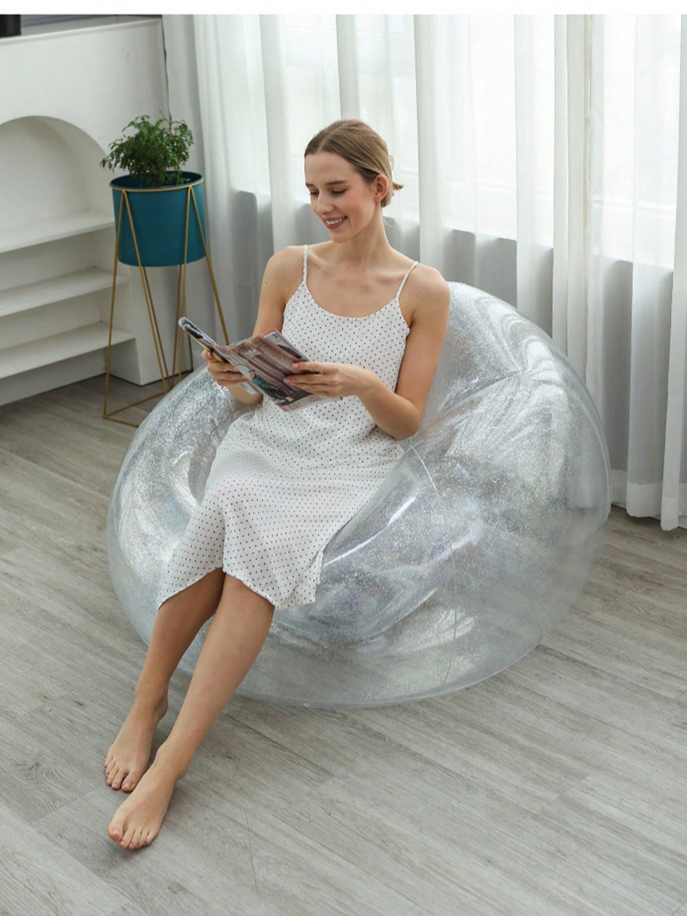 1 adet PVC Şişme Şezlong, İç v - Outdoor Furniture Lounge Chair incelemesi ve fiyatı